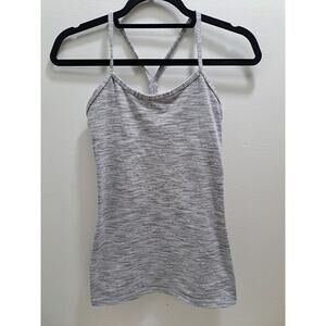 Lululemon Athletic Sport Support Tank Top Gray Women's Size 4